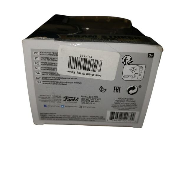 Funko Pop Bram Stoker #65 Signed Box Horror Icons Vinyl Figure Bam Exclusive - Picture 6 of 6